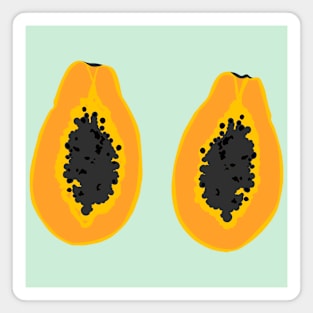 Cut Papaya Magnet